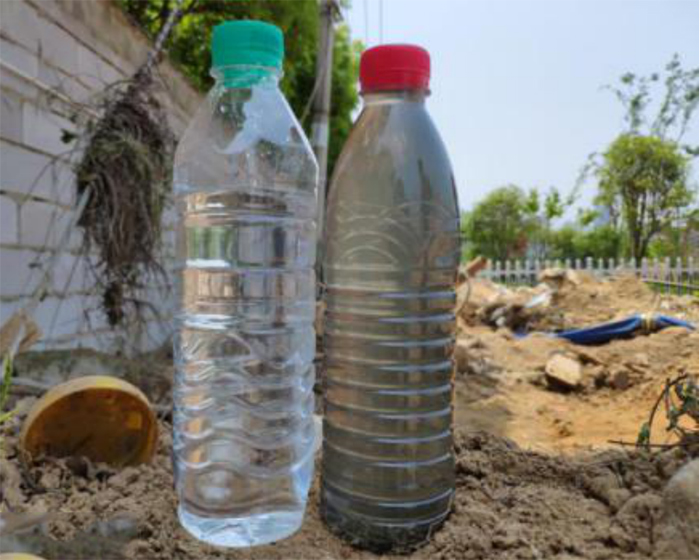 南昌紅谷灘新區超磁分離河道治理項目-進出水質對比